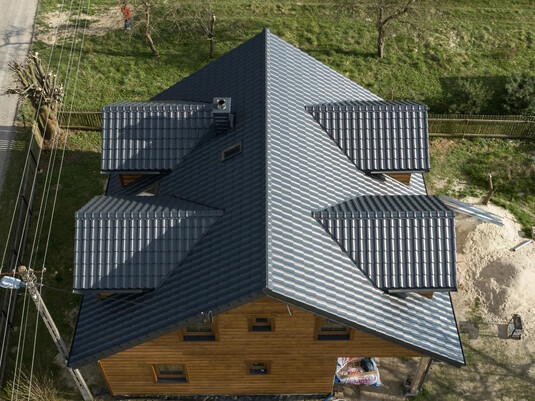 Крыша для дома BUDMAT Venecja Графитовый X-MATT 455 - фото 4