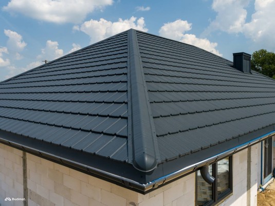 Крыша для дома BUDMAT Como Графитовый D-Matt 7024 - фото 1