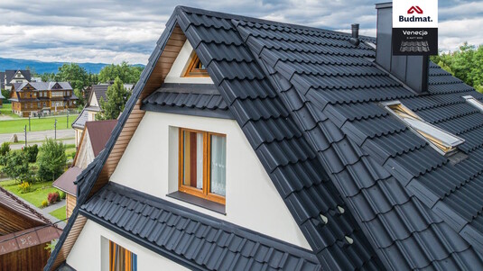 Крыша для дома BUDMAT Venecja Черный D-MATT 9005 - фото 0