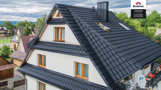 Крыша для дома BUDMAT Venecja Черный D-MATT 9005 - фото 3