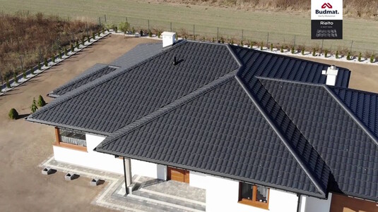 Крыша для дома BUDMAT Rialto Черный D-MATT 9005 - фото 1