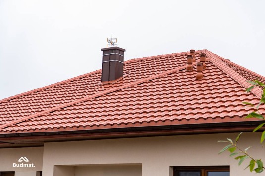 Крыша для дома BUDMAT Rialto Кирпичный X-MATT 742 - фото 4