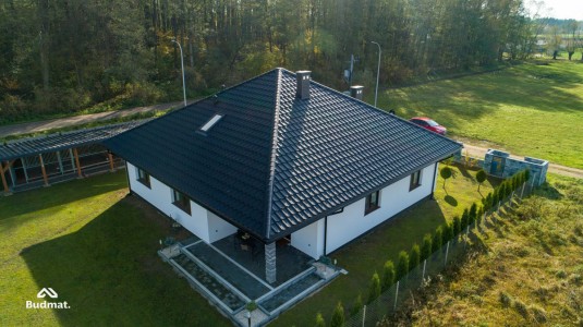 Крыша для дома BUDMAT Ferrara Черный D-MATT 9005 - фото 3