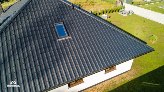 Крыша для дома BUDMAT Ferrara Черный D-MATT 9005 - фото 6