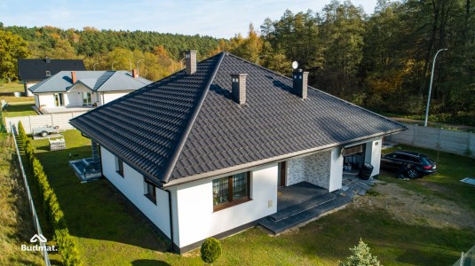 Крыша для дома BUDMAT Ferrara Черный D-MATT 9005 - фото 0