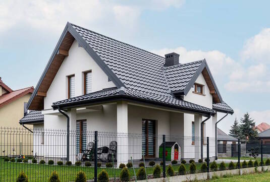 Крыша для дома BUDMAT Ferrara  Графитовый X-MATT 455 - фото 5