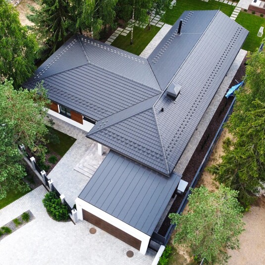 Крыша для дома BUDMAT Murano Графитовый X-MATT 455 - фото 5