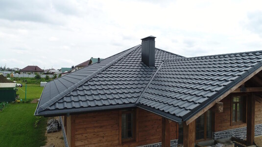 Крыша для дома BUDMAT Ferrara Графитовый X-MATT 455 - фото 3