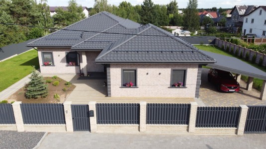 Крыша для дома BUDMAT Ferrara Графитовый D-Matt 7024 - фото 1