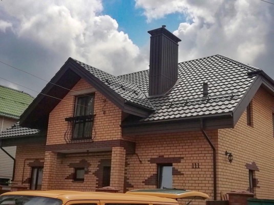 Крыша для дома BUDMAT Venecja Темно-коричневый D-Matt 8019 - фото 1