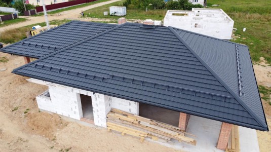 Крыша для дома BUDMAT Murano Антрацитовый D-Matt 7016 - фото 2