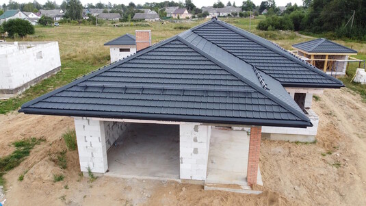 Крыша для дома BUDMAT Murano Антрацитовый D-Matt 7016 - фото 4